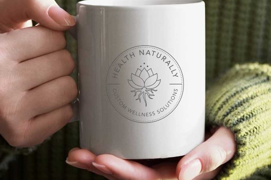 Logo on mug