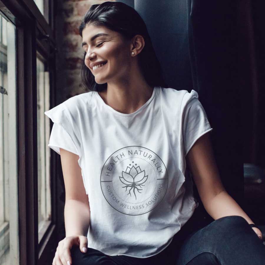 logo mockup on shirt